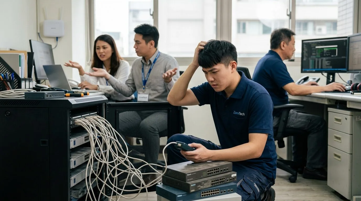 中小企業網路升級的 3 大常見錯誤 案場照