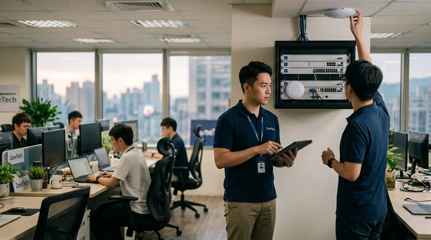 場景化設定建議:不同規模辦公室的 UniFi 調校範本 案場照