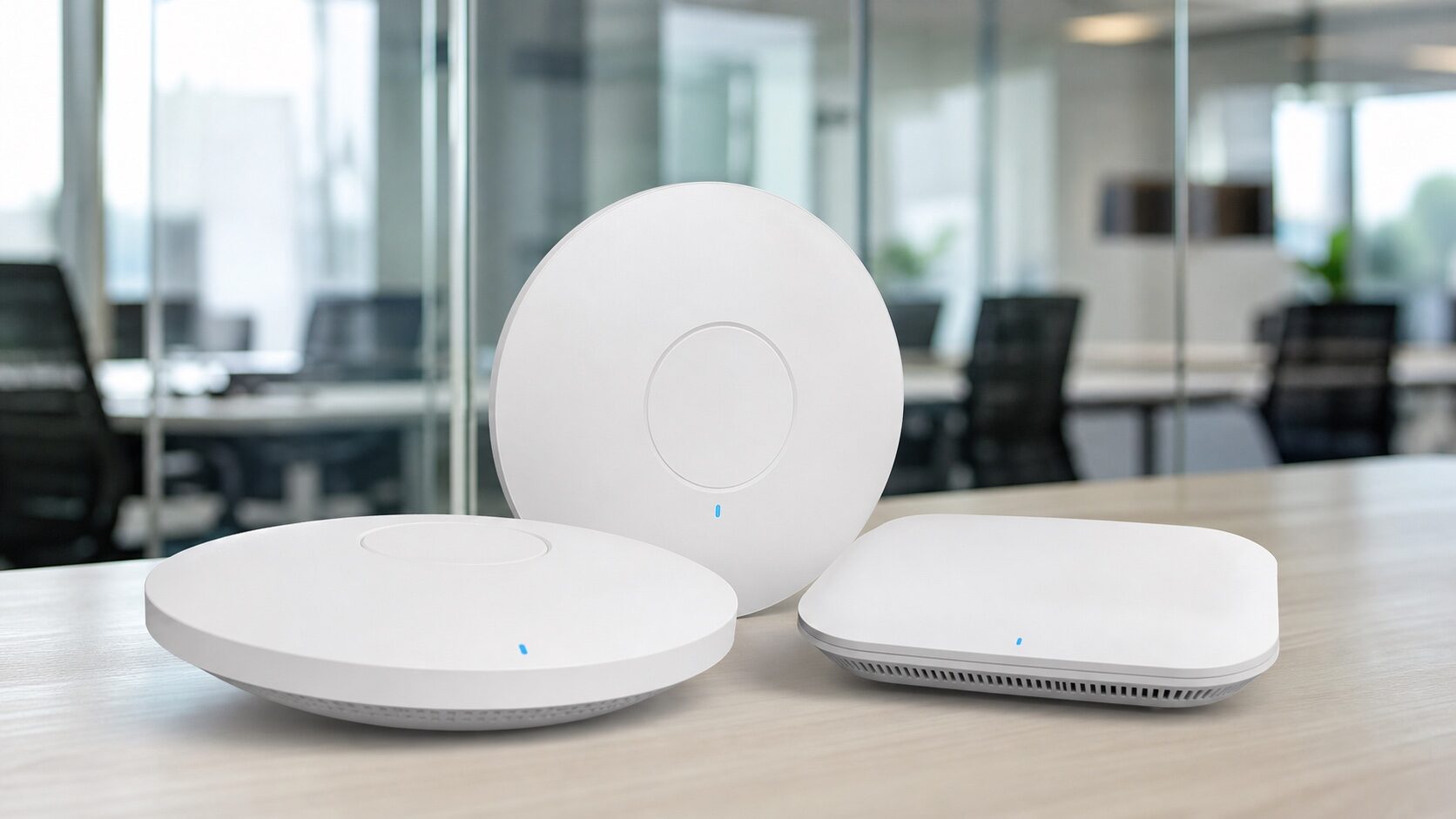 企業級 Mesh Wi-Fi 設備（AP 節點）外觀