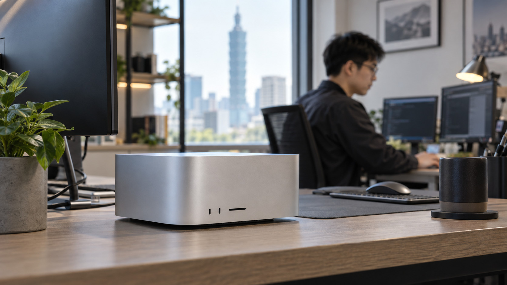Mac Studio 辦公室桌面實景|地端LLM主機