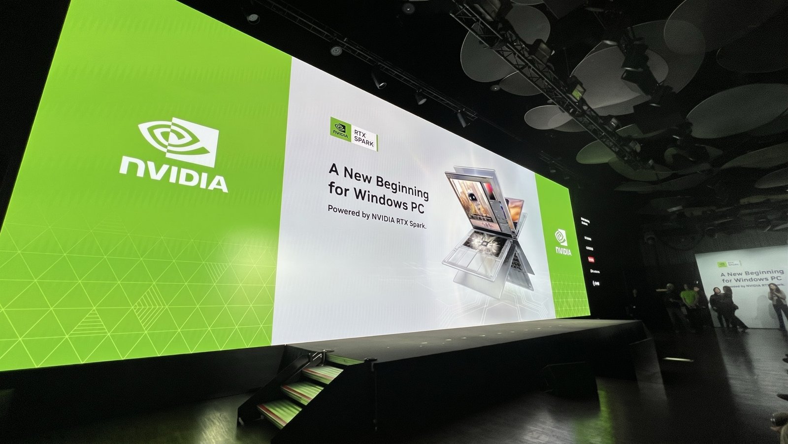 NVIDIA RTX Spark 台北場活動舞台主視覺「A New Beginning for Windows PC」｜蓋斯克科技