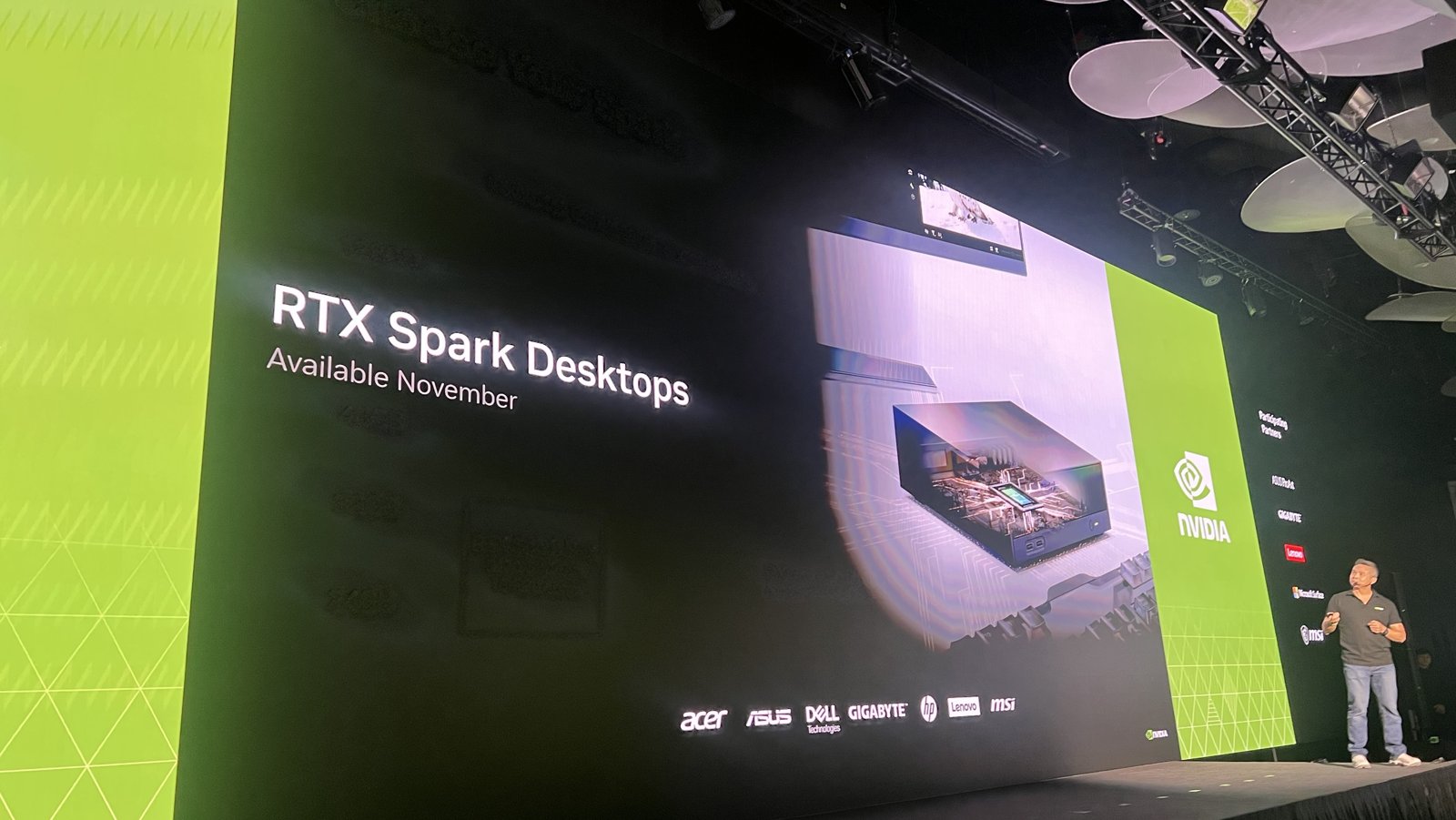 RTX Spark 小型桌機 11 月上市投影片,合作品牌 Acer、ASUS、Dell、GIGABYTE、HP、Lenovo、MSI|蓋斯克科技
